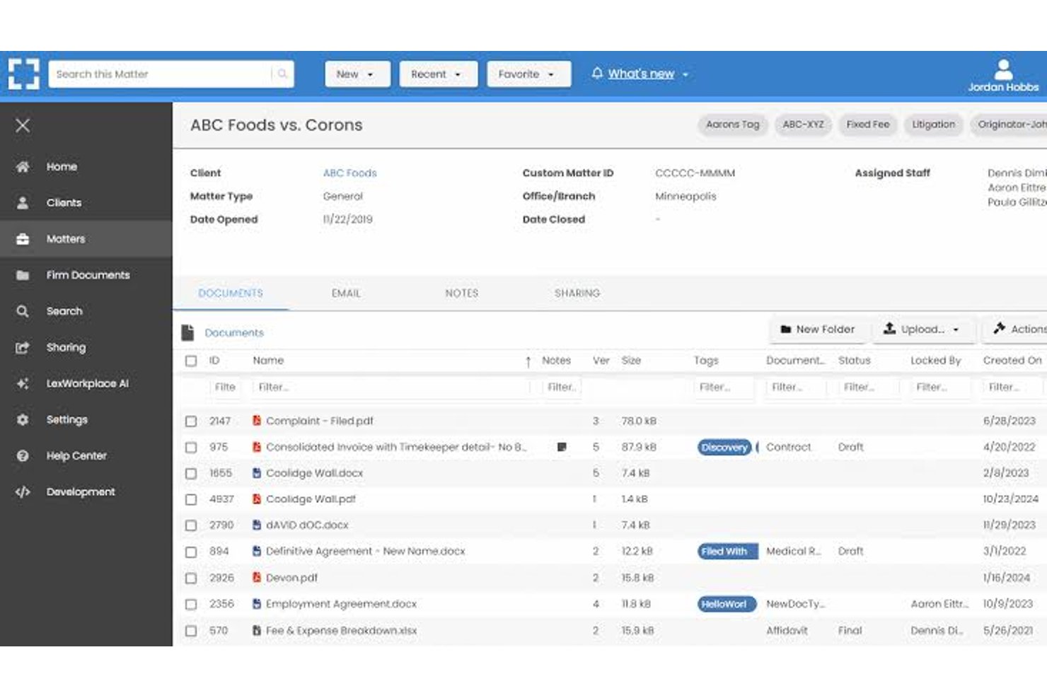 LexWorkplace screenshot - 10 beste Alternativen zu NetDocuments im Jahr 2026