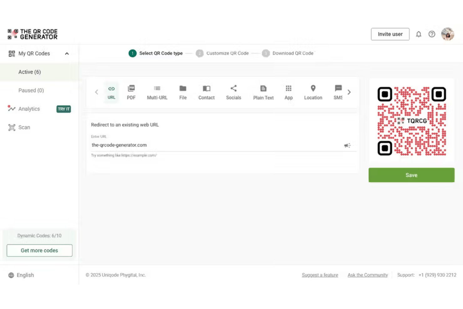 The QR Code Generator (TQRCG) screenshot - 10 Best Free QR Code Generator in 2026