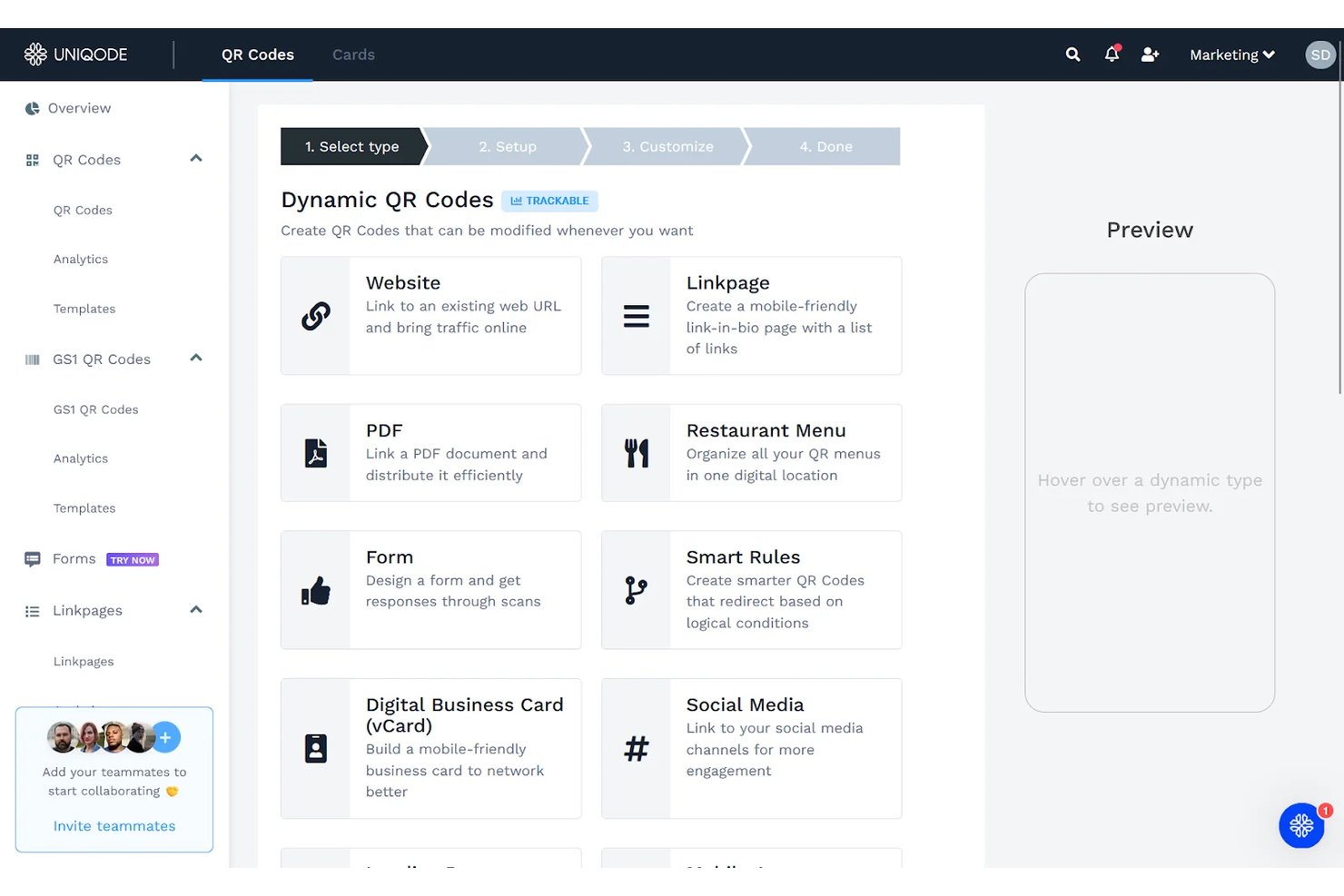 Uniqode QR Code Generator screenshot - 10 Best Free QR Code Generator in 2026