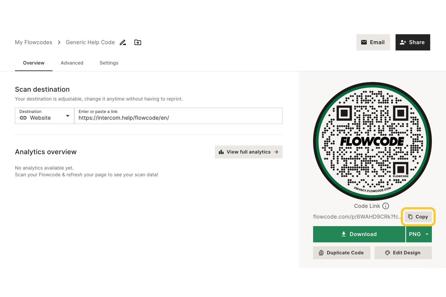 Flowcode screenshot - 10 Best Free QR Code Generator in 2026