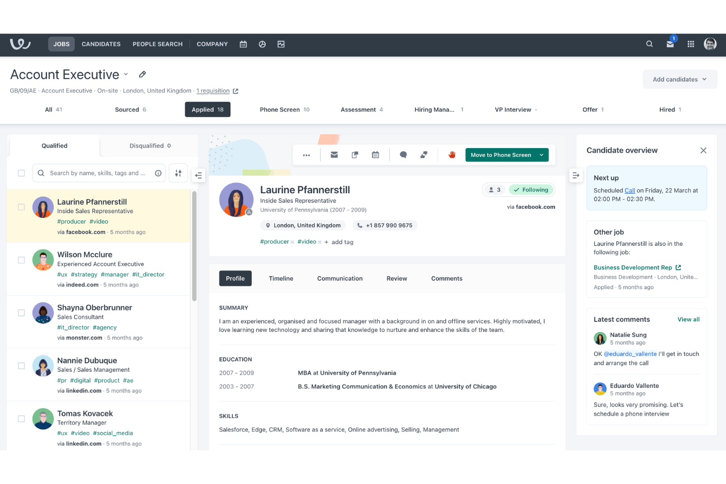 Workable screenshot - 10 meilleurs concurrents d’iCIMS Talent Cloud en 2026