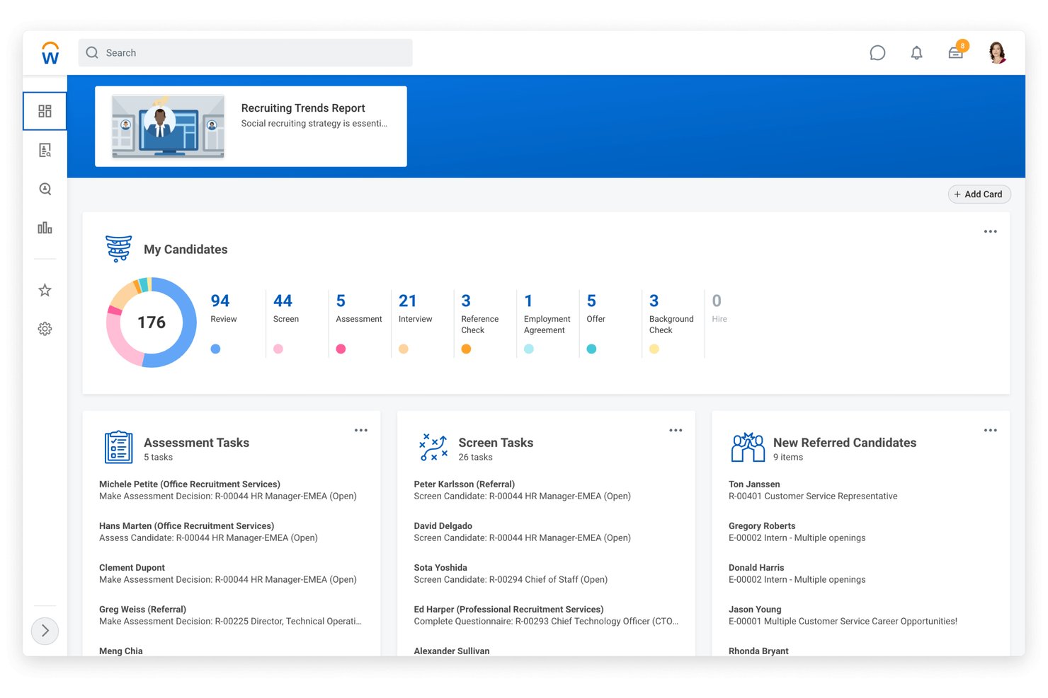 Workday HCM screenshot - 10 meilleurs concurrents d’iCIMS Talent Cloud en 2026