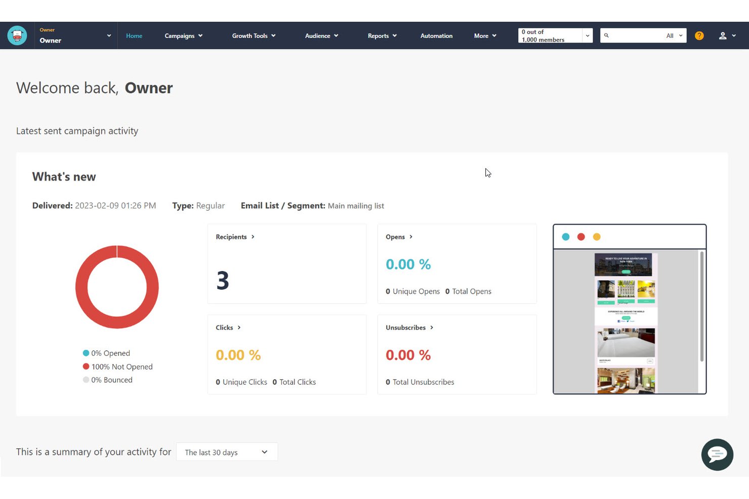 Moosend screenshot - Die 10 besten ActiveCampaign-Alternativen im Jahr 2026