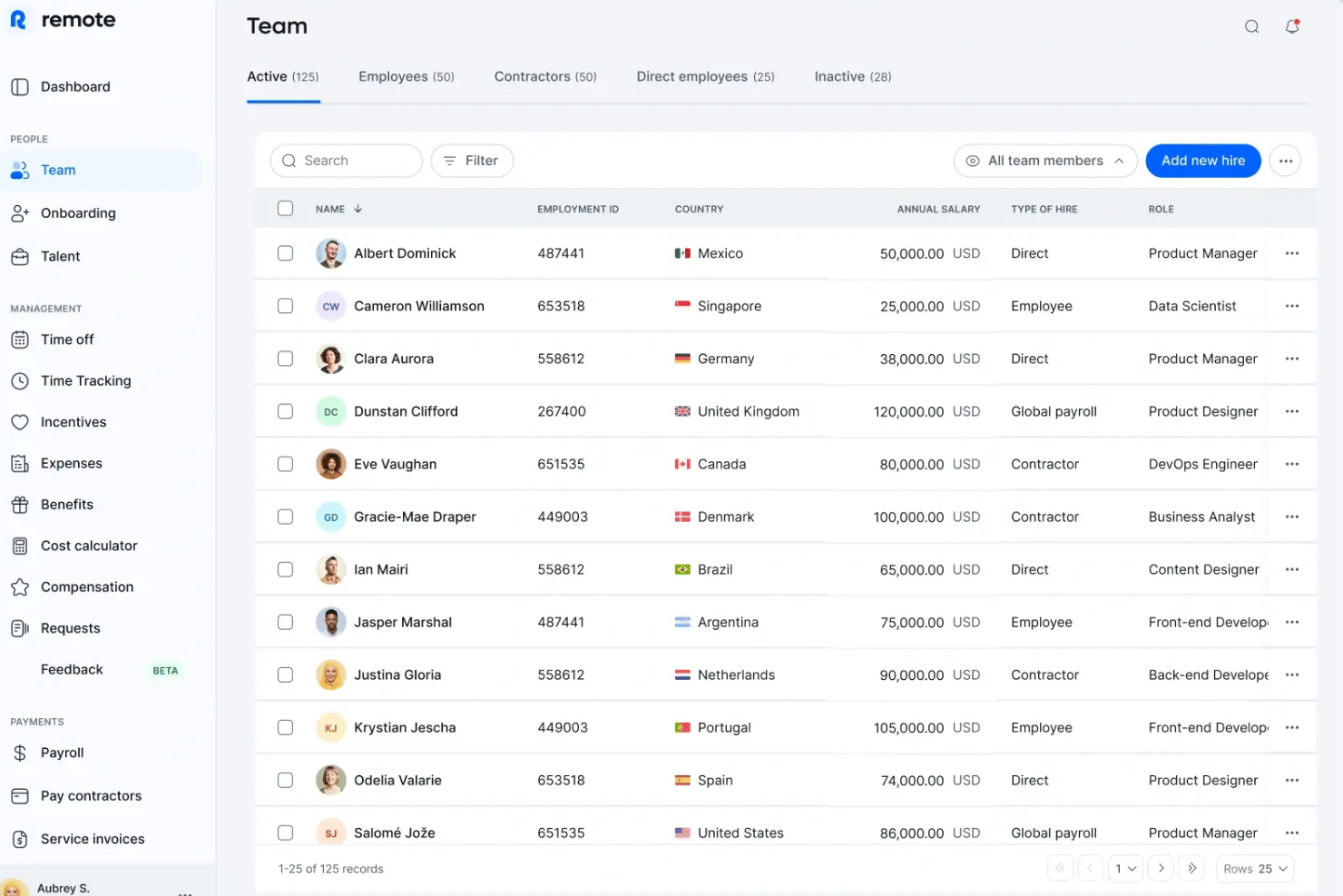 Remote screenshot - 10 meilleures alternatives à Deel en 2026