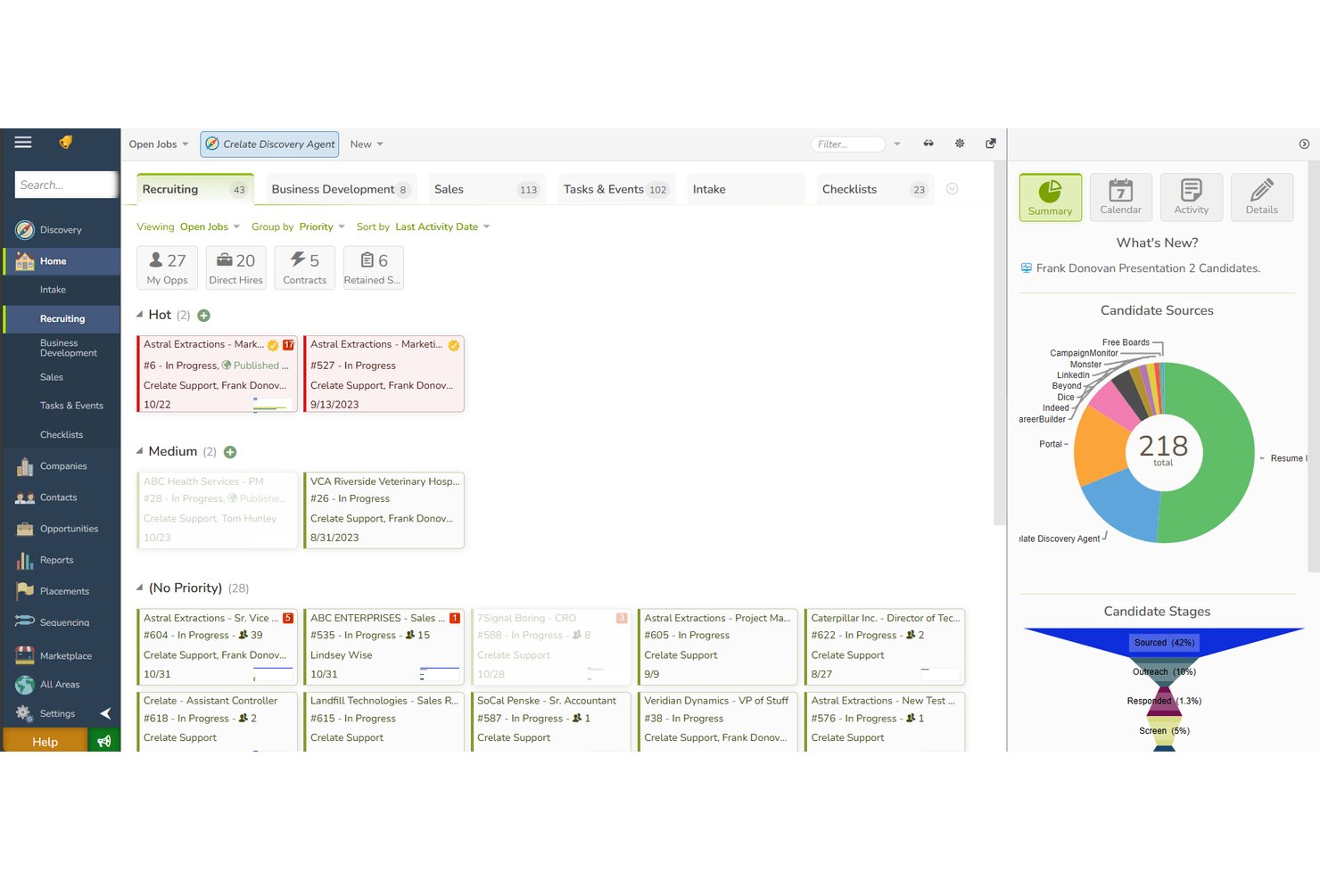 Crelate screenshot - 10 meilleures alternatives à Top Echelon en 2026