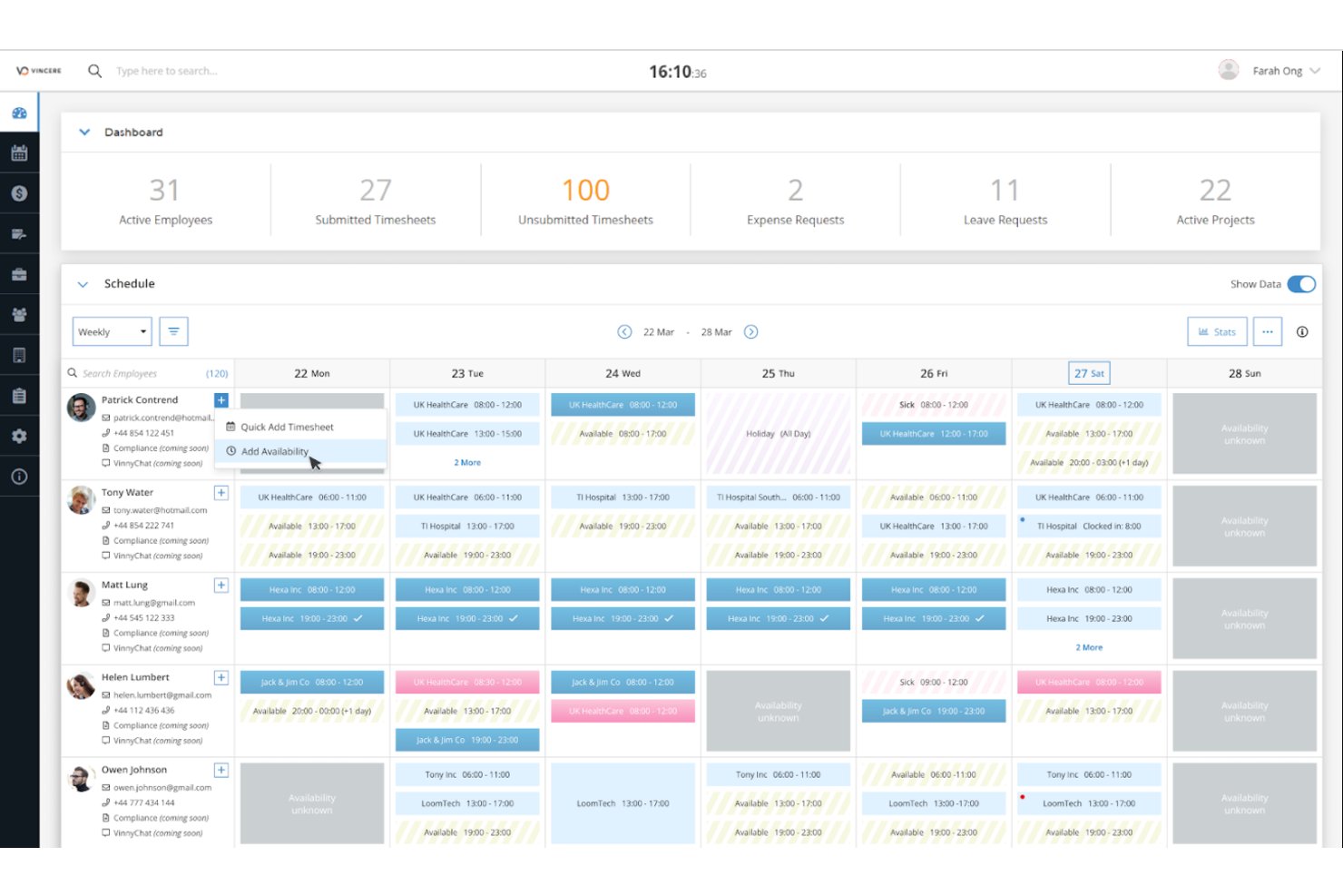 Access Vincere Evo screenshot - 10 meilleures alternatives à Top Echelon en 2026