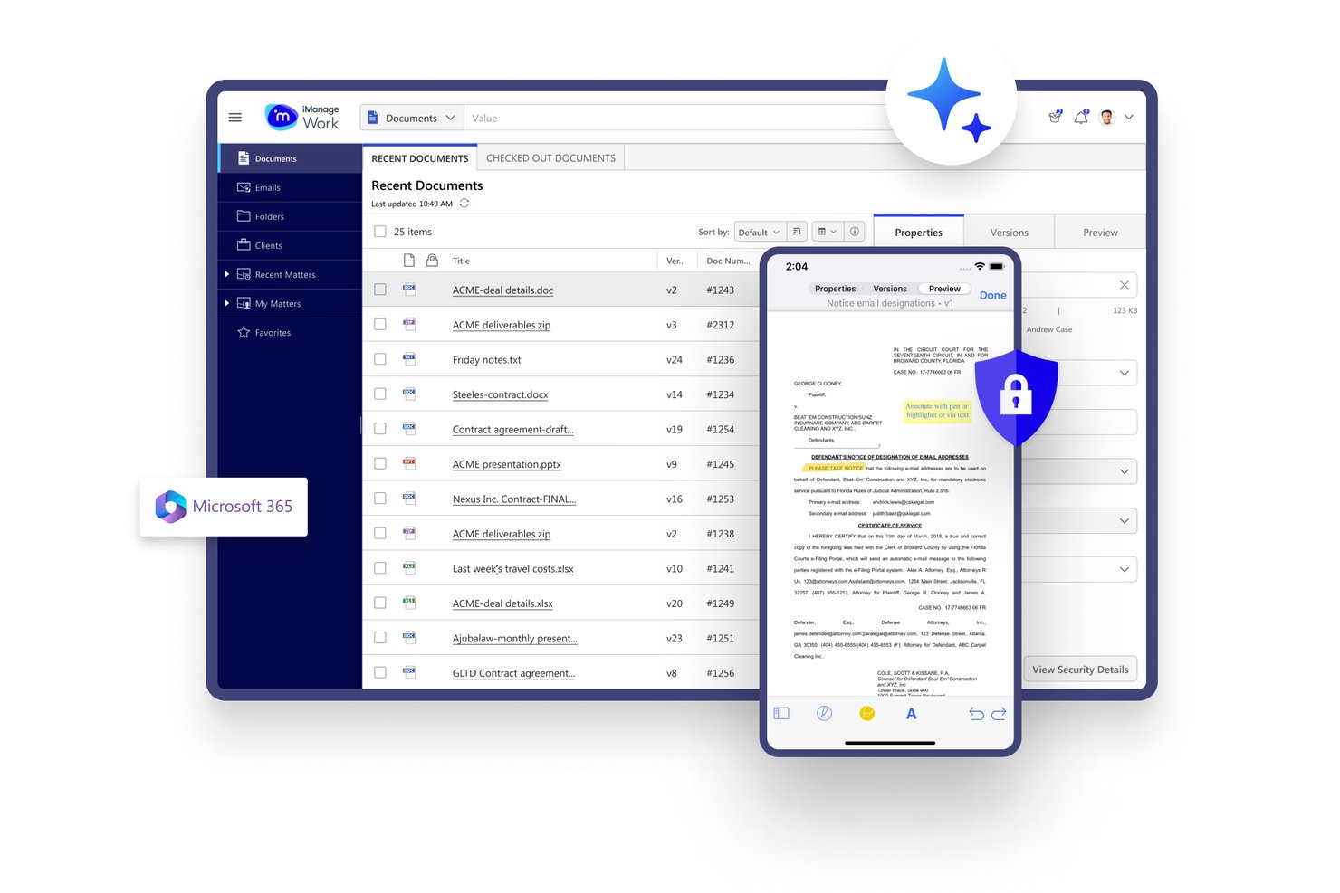iManage screenshot - 10 Migliori Software per la Gestione della Conoscenza Legale nel 2026