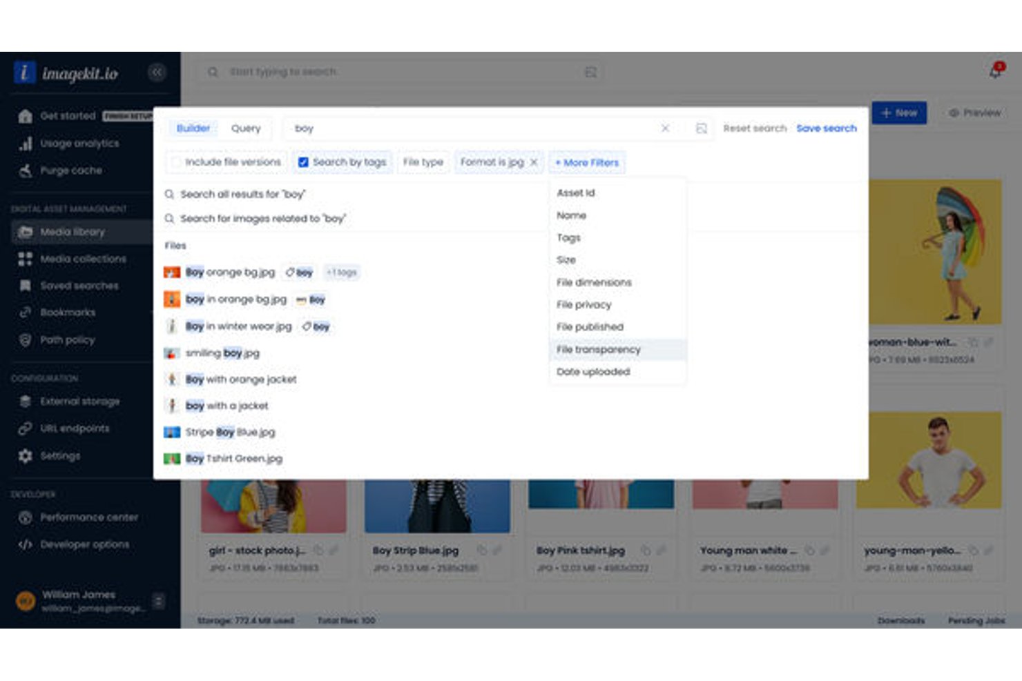 ImageKit screenshot - Die 10 besten Cloud-Digital-Asset-Management-Softwares für 2026