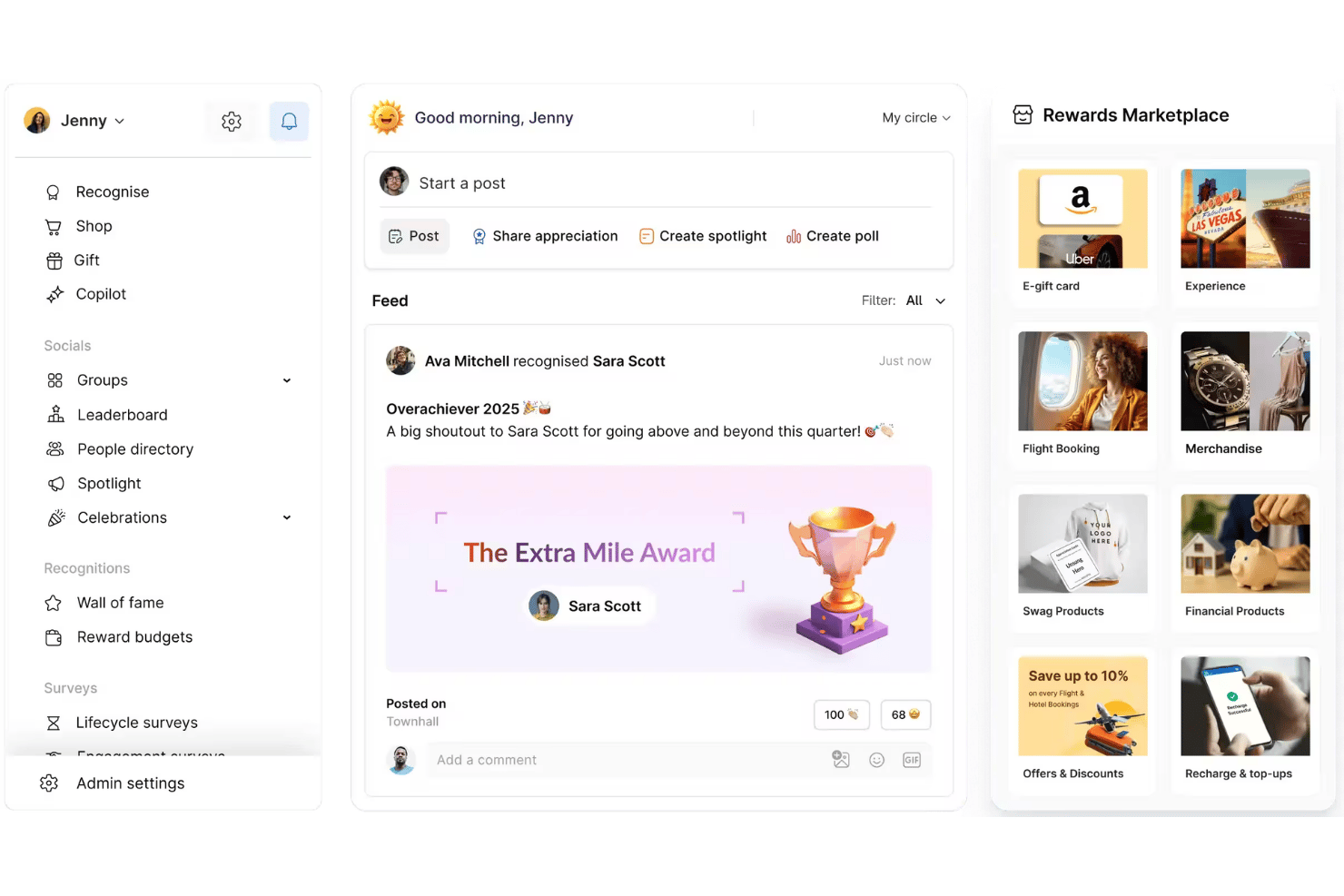 Empuls screenshot - 10 meilleurs logiciels gratuits de reconnaissance des employés en 2026