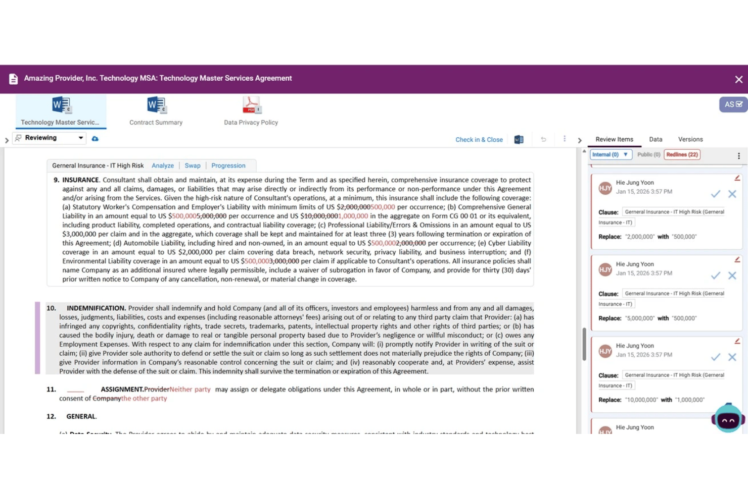 Malbek screenshot - 10 beste Softwarelösungen für das Vertragsmanagement in Unternehmen im Jahr 2026