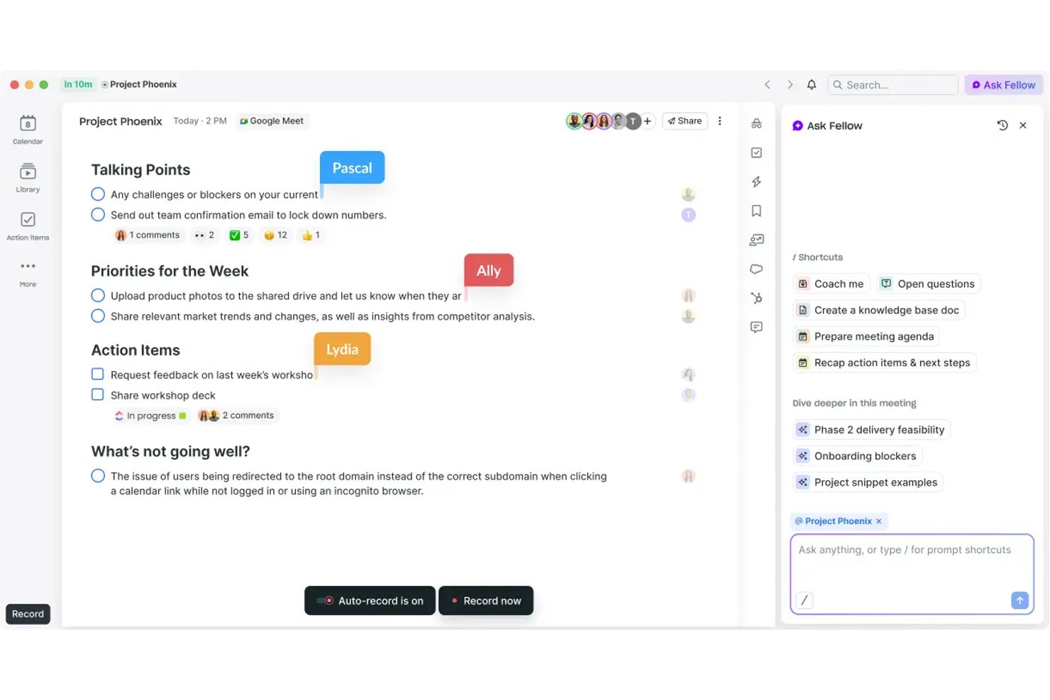 Fellow screenshot - 10 Best AI Virtual Assistants in 2026