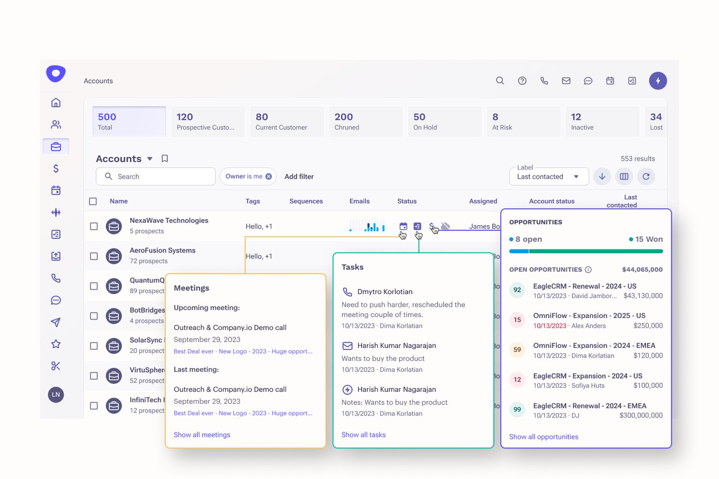 Apollo.io screenshot - Die 10 besten Softwarelösungen zur Lead-Generierung im Test für 2026