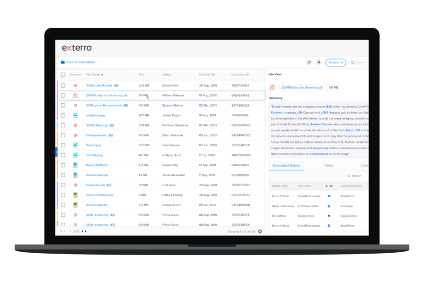 Exterro screenshot - 10 migliori alternative a Logikcull nel 2026