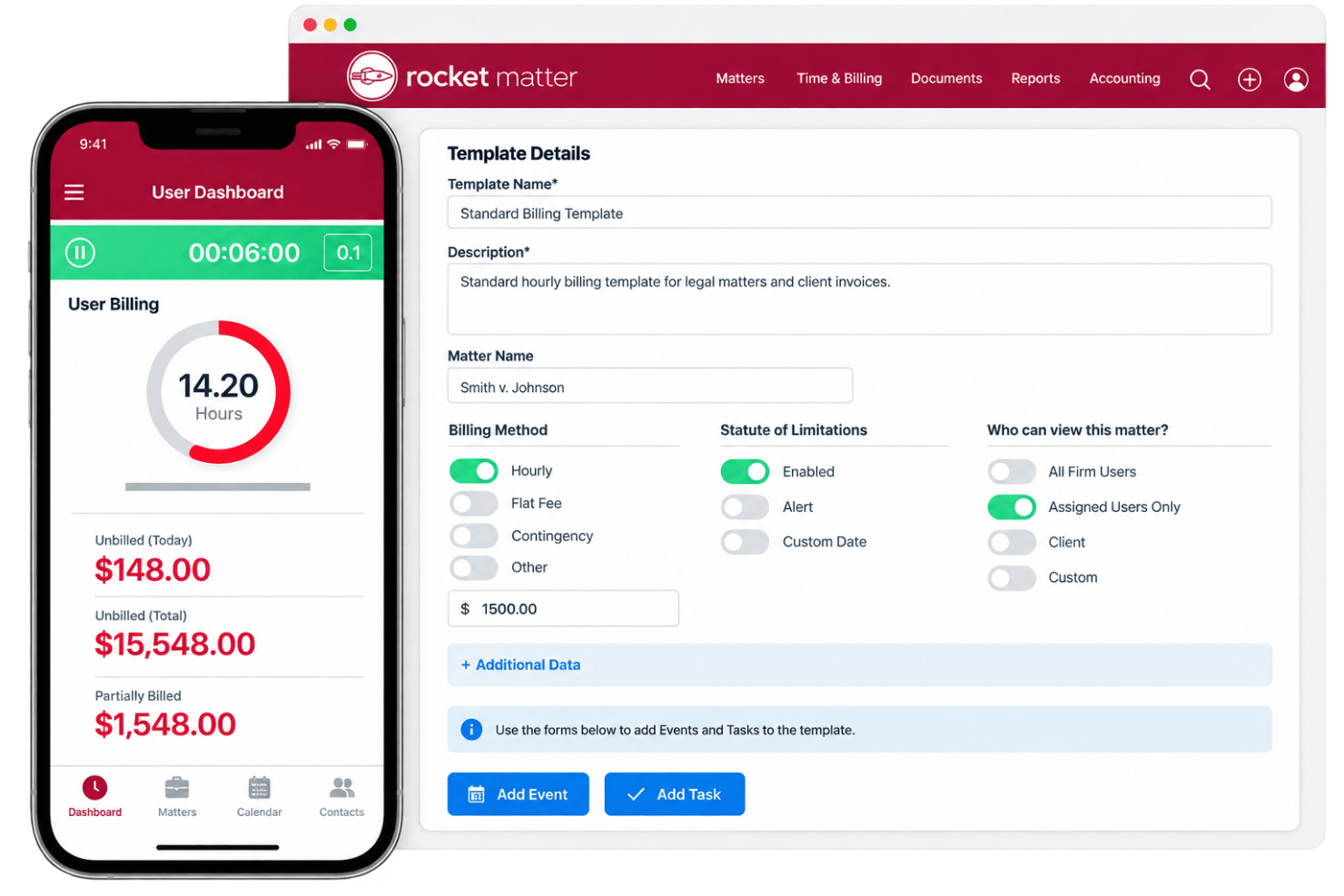 Rocket Matter screenshot - Le 10 migliori alternative a Timesolv nel 2026