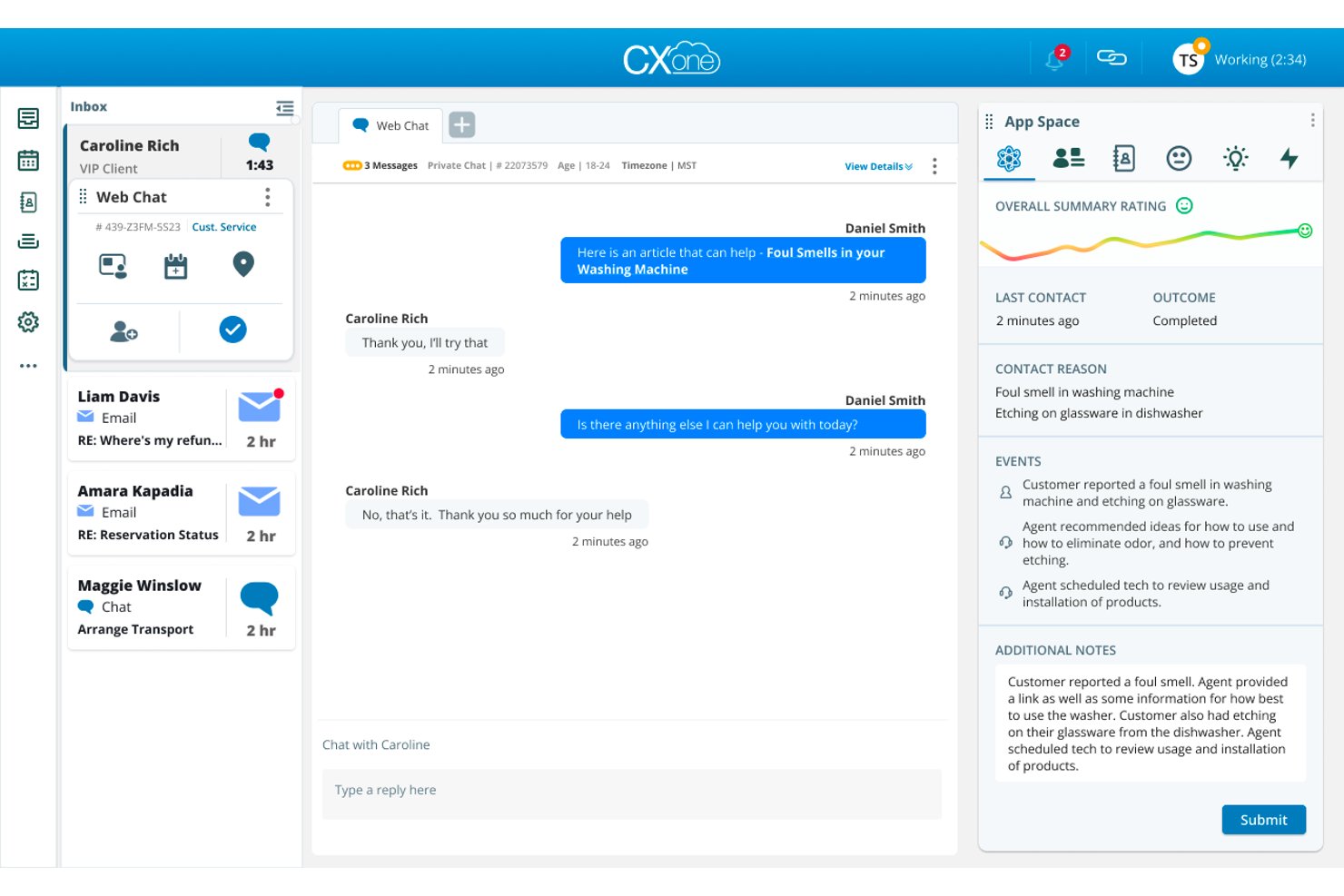 NiCE CXone screenshot - Les 10 meilleurs logiciels de centre d’appels évalués pour 2026