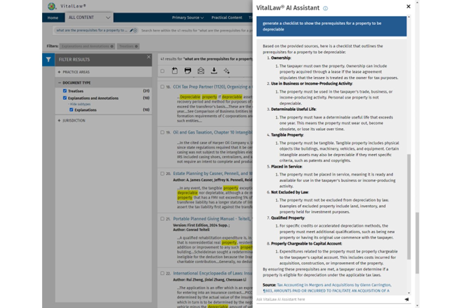 VitalLaw screenshot - 10 migliori alternative a LexisNexis nel 2026