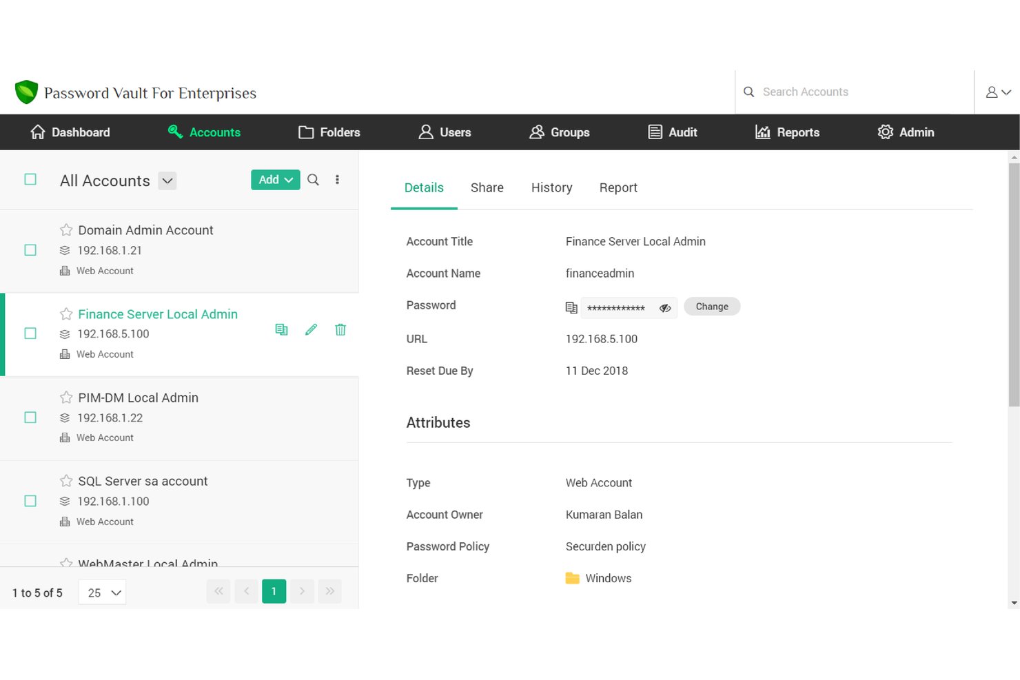 Securden Unified PAM screenshot - 10 Best Password Manager Software Tools Of 2026