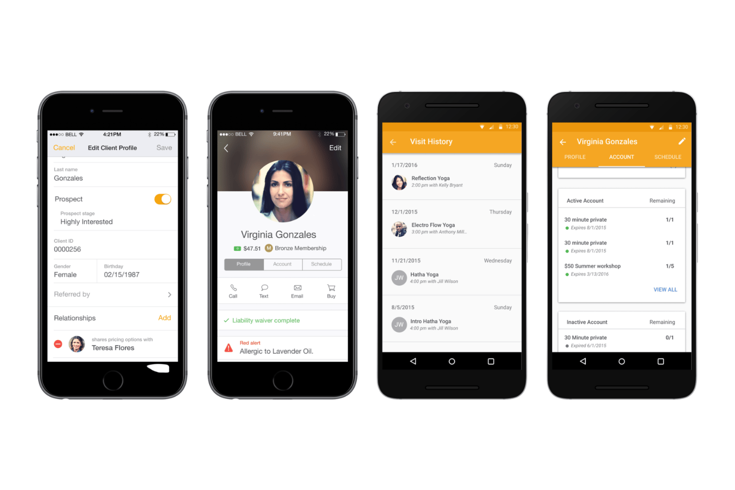Mindbody beheert planning, beloningen, lidmaatschappen, marketing en mobiele apps.
