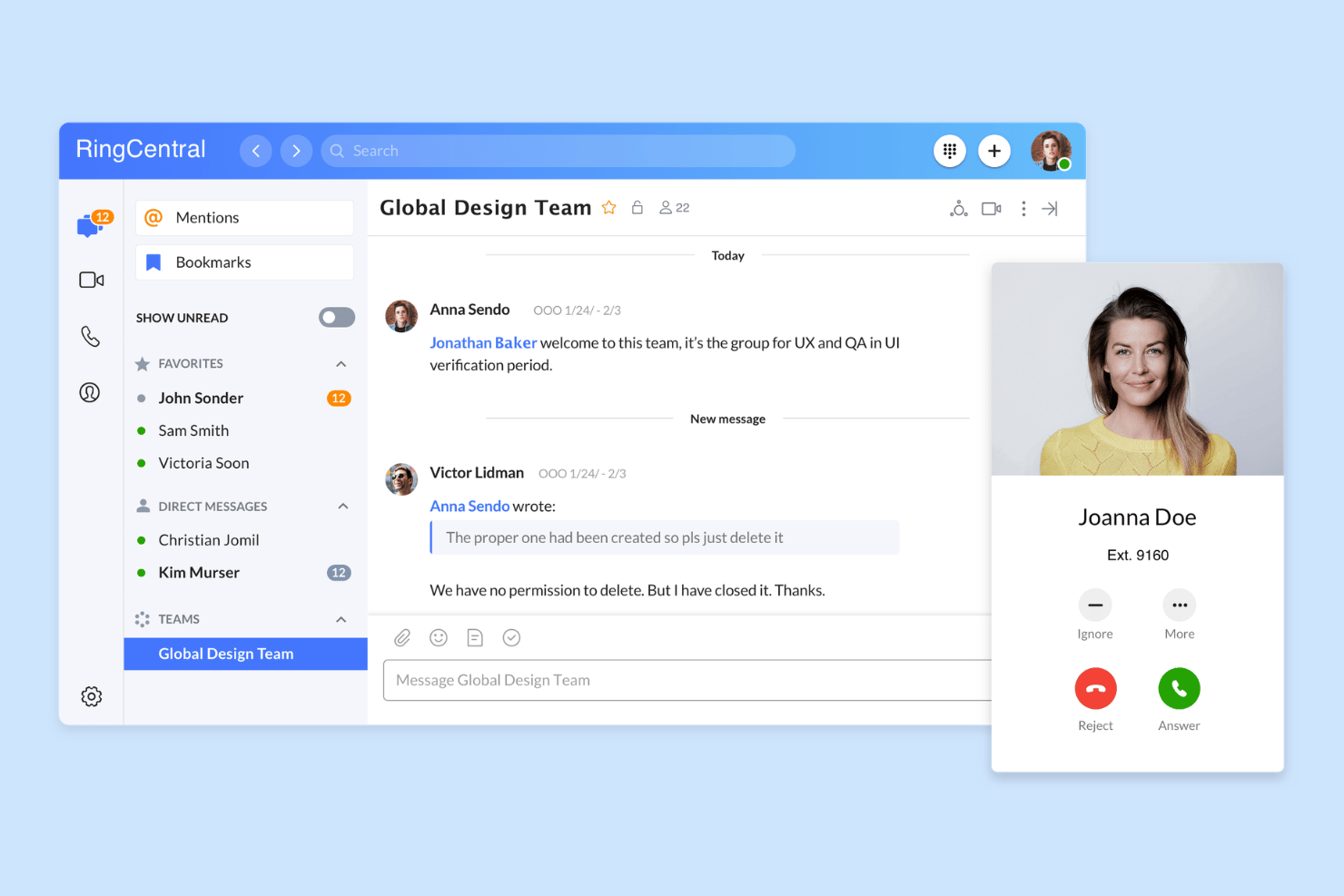 RingCentral screenshot - Die 10 besten VoIP-Softphone-Apps im Jahr 2026