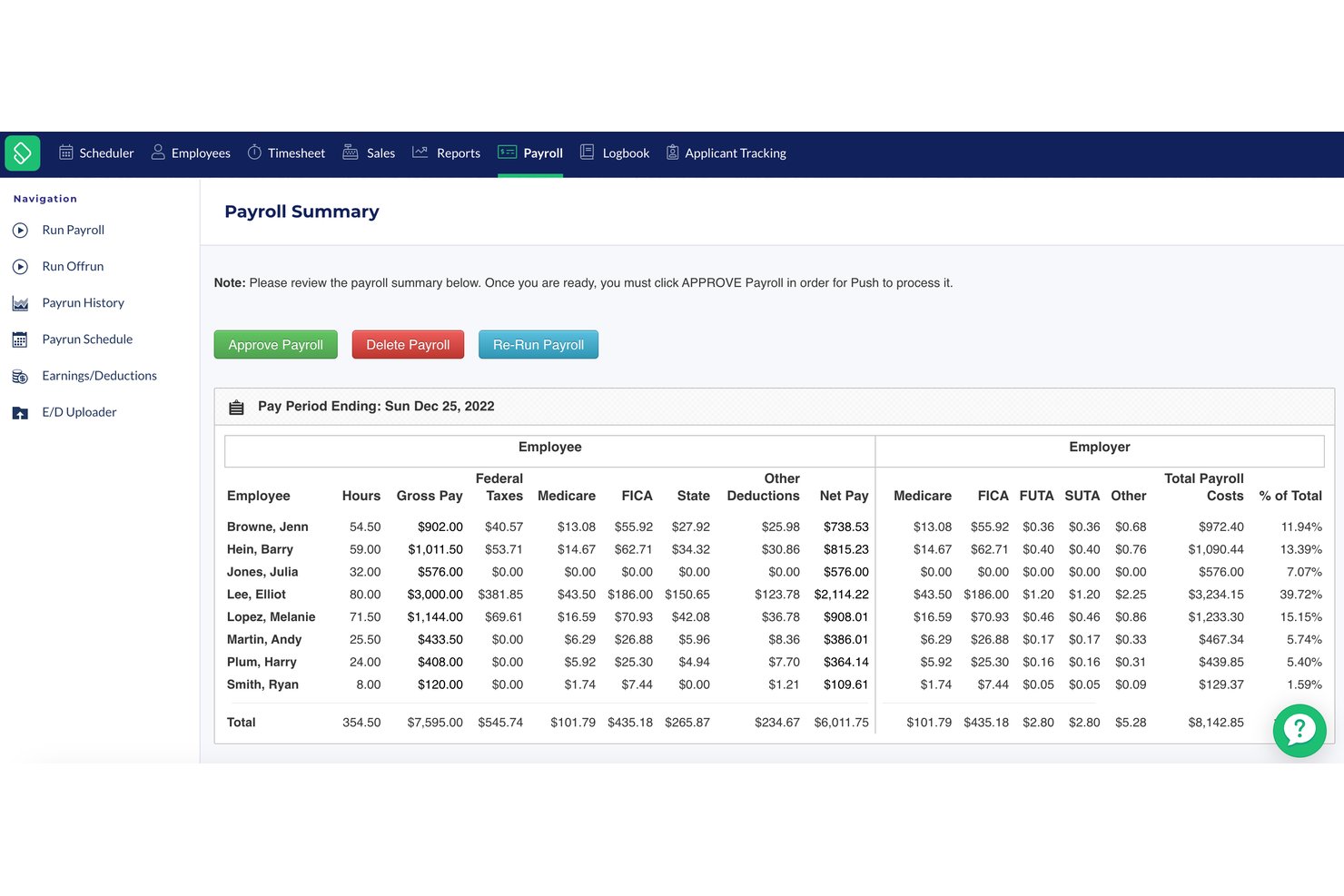 Push Operations screenshot - 10 Best Payroll Software for Hospitality in 2026