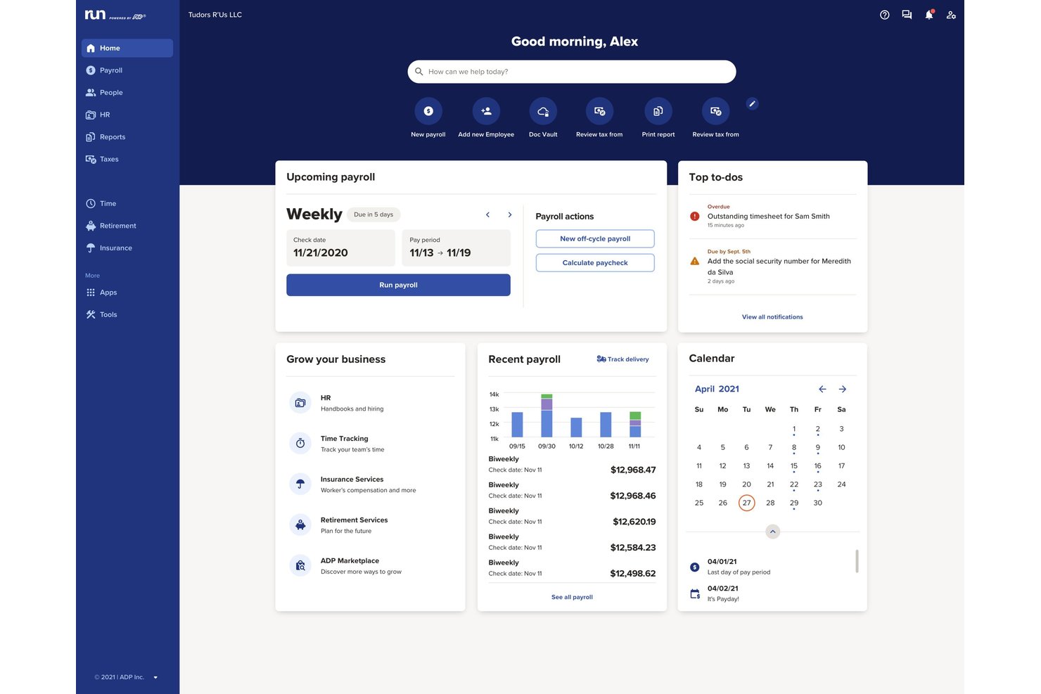 ADP Run screenshot - 10 Best Payroll Software for Dentists in 2026