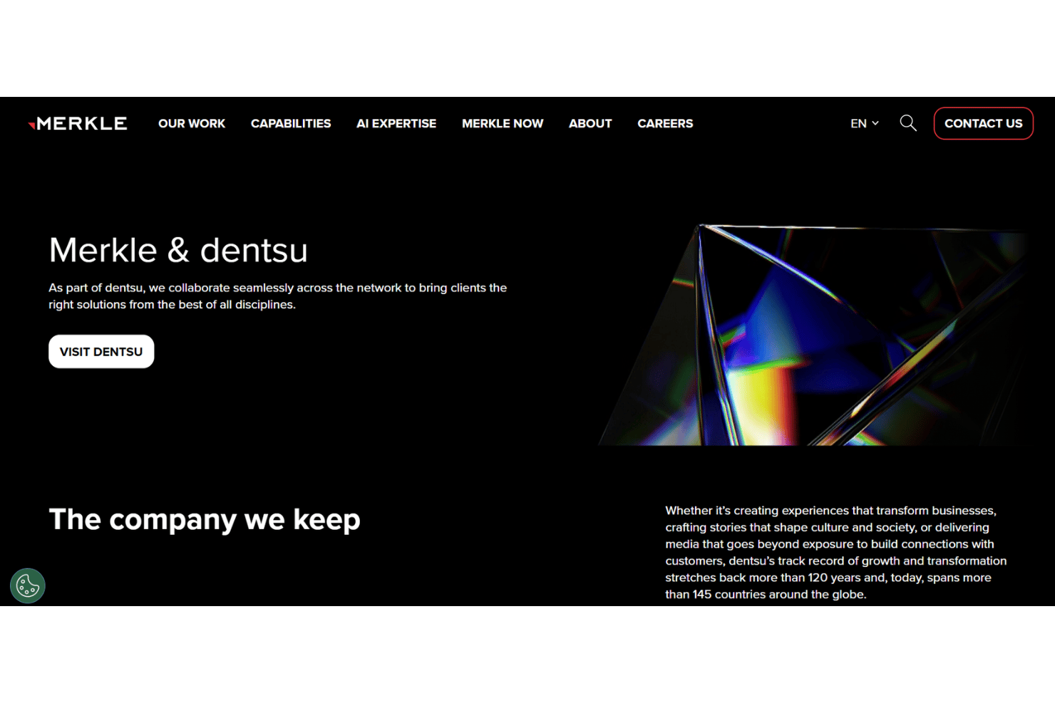 Merkle screenshot - 10 meilleures agences SEO pour entreprises en 2026
