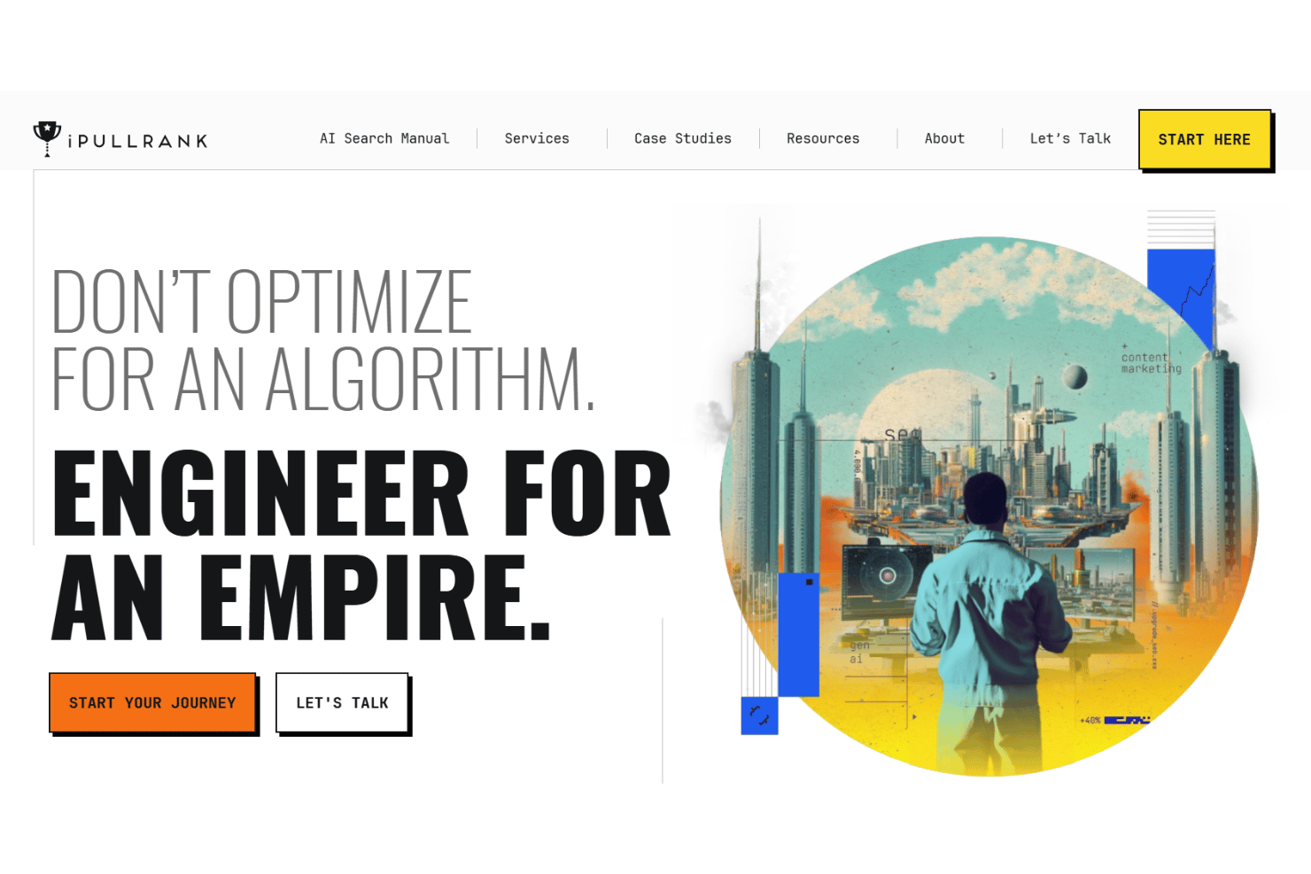 iPullRank screenshot - 10 meilleures agences SEO pour entreprises en 2026