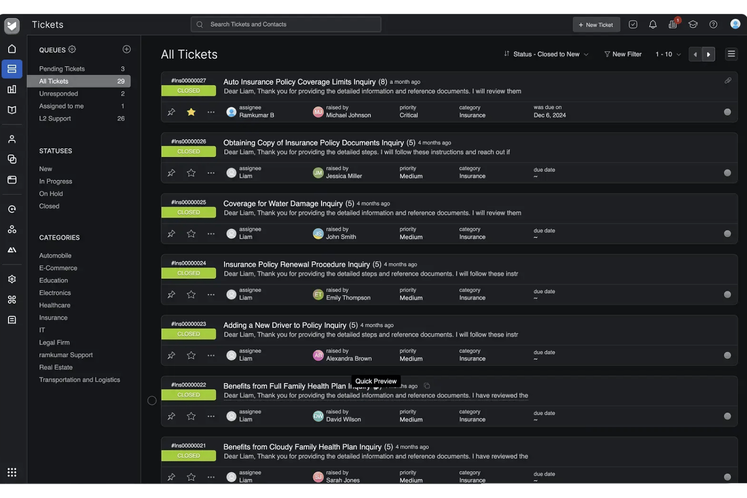 HappyFox screenshot - 10 beste Helpdesk-Ticketing-Softwarelösungen im Jahr 2026