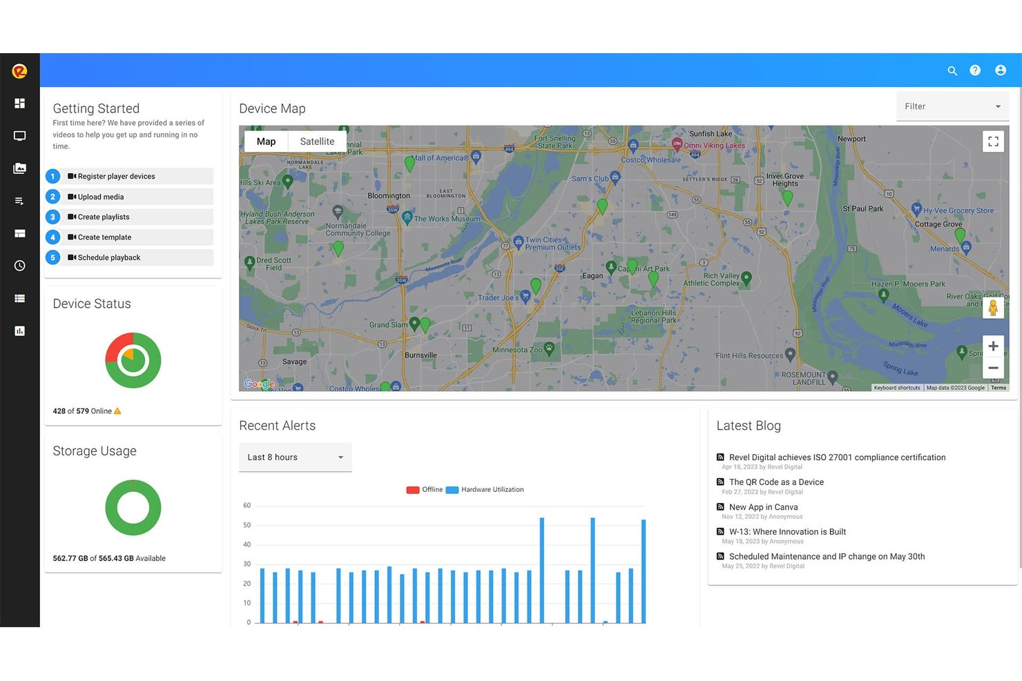 Revel Digital screenshot - 10 bästa programvarorna för digital hotellskyltning 2026