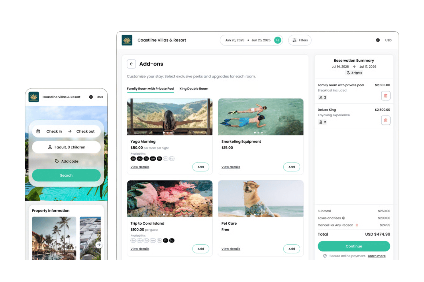 Cloudbeds centraliseert de hotel-PMS, kanaalbeheer, directe boekingen, huishoudelijke dienst, gastcommunicatie en betalingsverwerking.