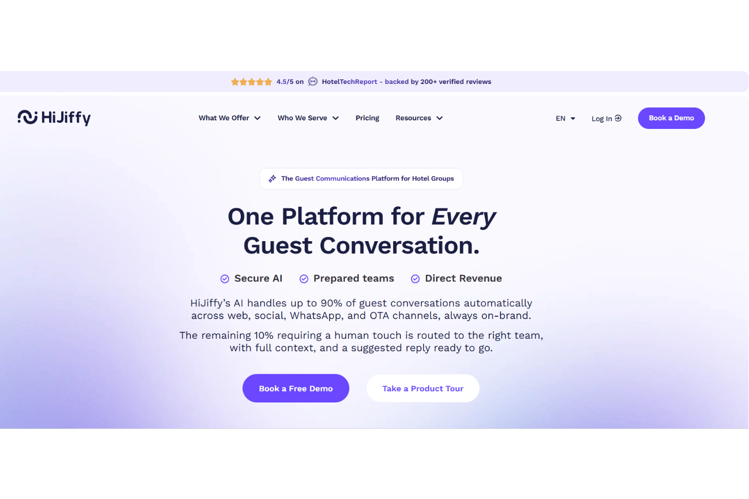 HiJiffy verenigt gastberichten en automatiseert communicatie tijdens de hotelgastreis.