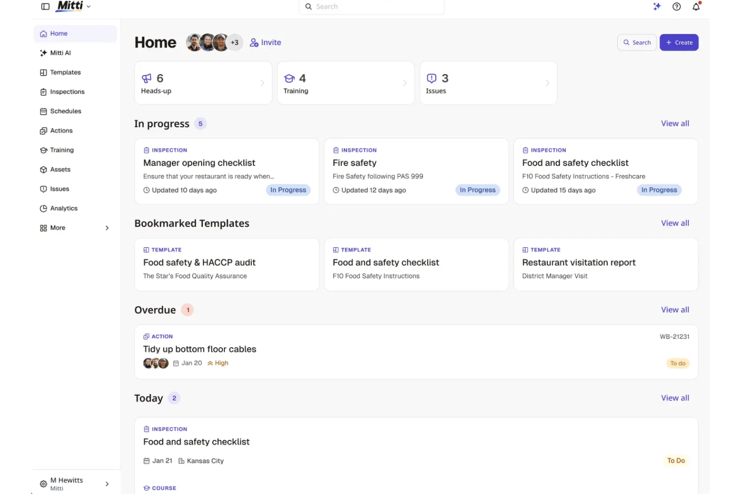 Mitti combines hotel inspections, checklists, and IoT monitoring across properties.