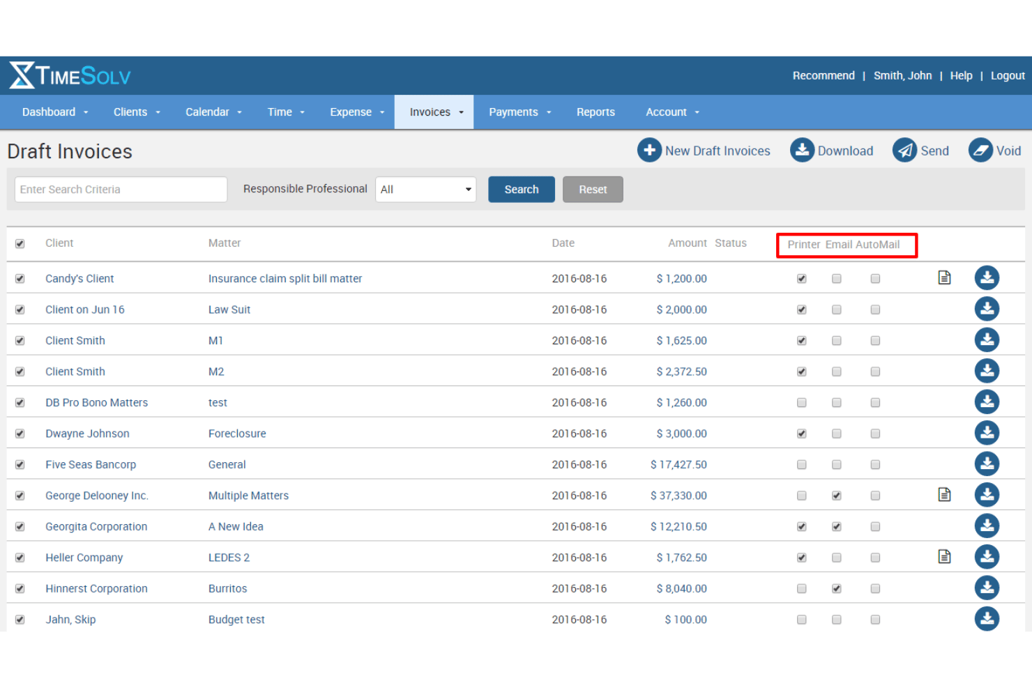TimeSolv screenshot - Die 10 besten Softwarelösungen für das juristische Fallmanagement für kleine Kanzleien im Jahr 2026