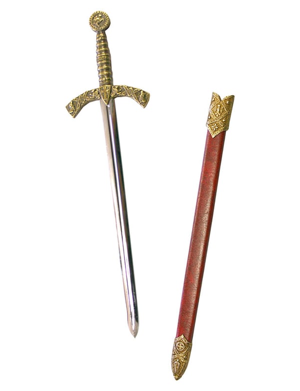 coupe papier templier forme épée