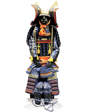 Armure de samouraï bleue