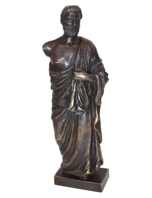 Statuette Bronze Hippocrate