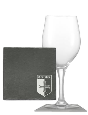 Sous-verres x 6 « Blason templier »