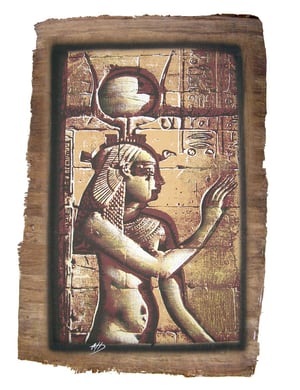 Papyrus Isis Hathor