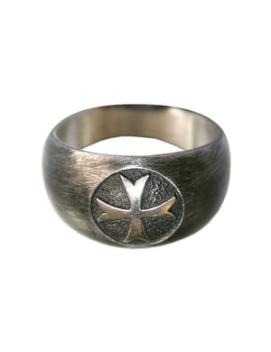 Bague Croix templière pattée en argent