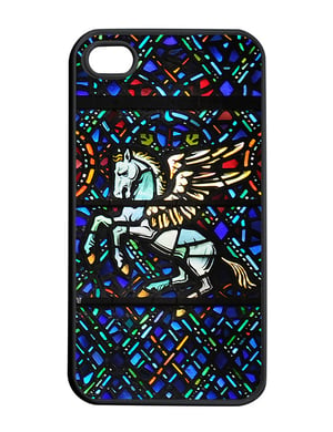 Coque iPhone4 Vitrail Pegase (Temple Church)