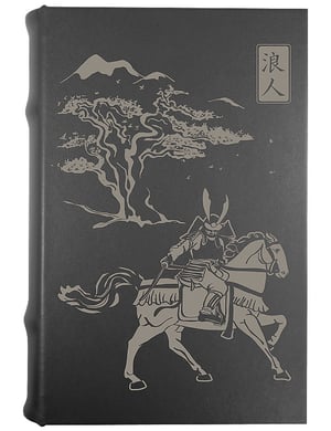 Coffret-livre noir Samouraï (couverture gravée)