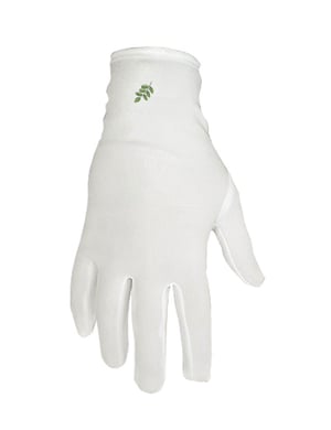 Gants blancs maçonniques branche d' acacia