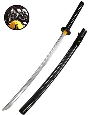 Katana aiguisé « Sakura », kobuse et hamon