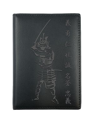 Porte-papiers noir Bushido et Samouraï