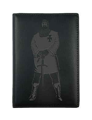 Porte-papiers noir Chevalier Templier