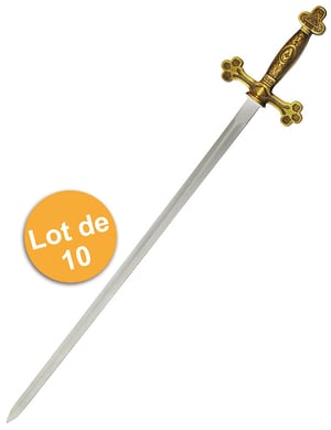 Épée maçonnique courte de loge (Lot de 10)