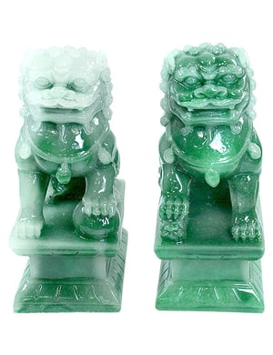 Komainu, paire de lions chinois de décoration