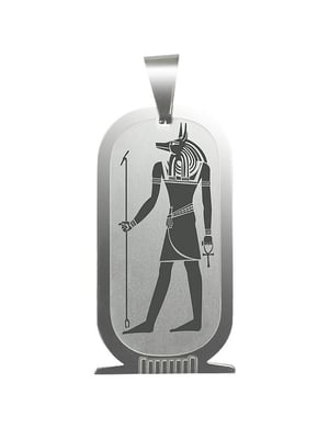 Pendentif cartouche Anubis