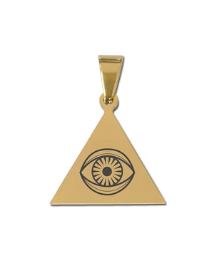 Pendentif Triangle doré avec œil