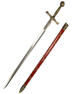 Épée Excalibur (fourreau rouge)